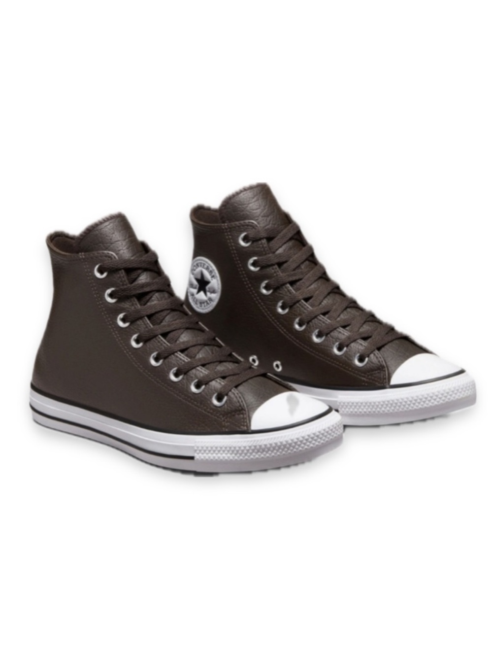 Converse Brown Leather High Tops Size Women 9 Men 7